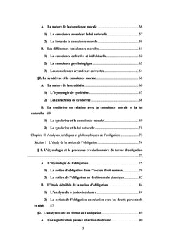 Théorie générale de l'obligation naturelle