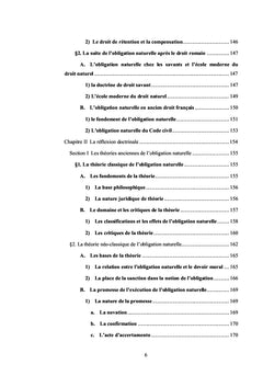 Théorie générale de l'obligation naturelle
