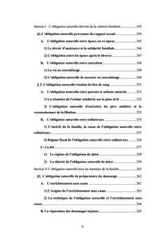 Théorie générale de l'obligation naturelle