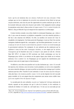 Le combat des minorites ethniques et l'ideologie americaine de reussite