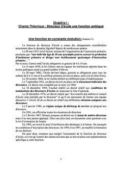 Analyse du travail des directeurs d'écoles primaires