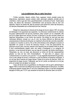Analyse du travail des directeurs d'écoles primaires