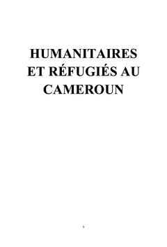 Humanitaire et Réfugiés au Cameroun