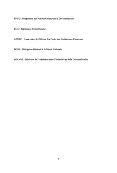 Humanitaire et Réfugiés au Cameroun