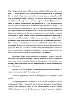 Humanitaire et Réfugiés au Cameroun
