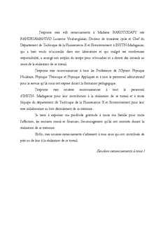 La qualité des eaux de consommation