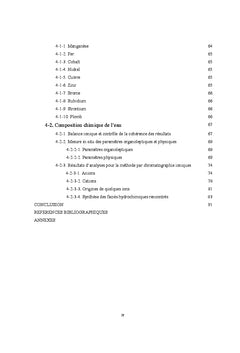 La qualité des eaux de consommation