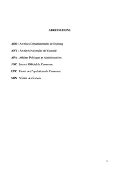 Le divorce chez les Bamileke (Ouest Cameroun) de 1922 A 1960: