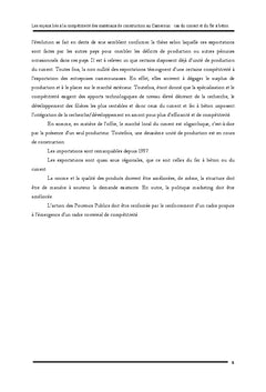 Les enjeux liés à la compétitivité des matériaux de construction
