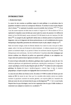 Profil épidémiologique, clinique et prise en charge du cancer du sein