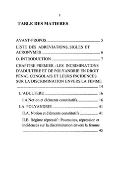 Dépénalisation ou disqualification de l'adultère et de la polyandrie