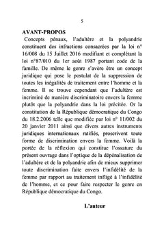 Dépénalisation ou disqualification de l'adultère et de la polyandrie