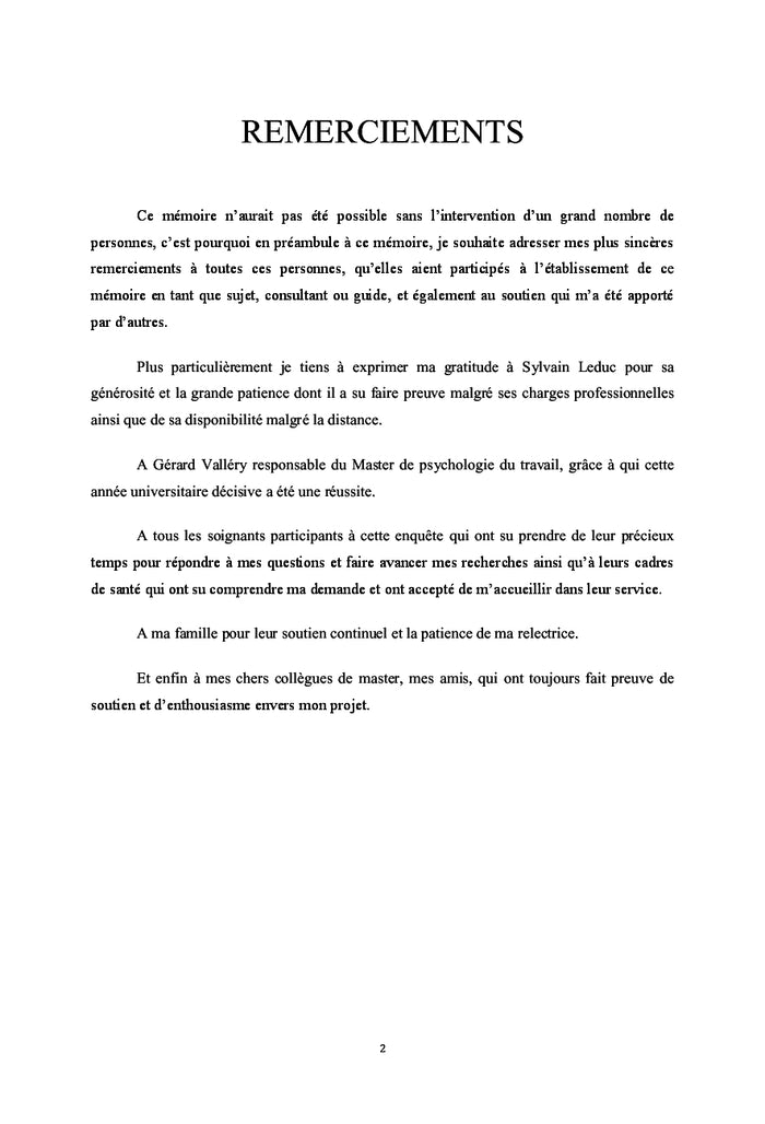 Pénibilité perçue du travail de nuit, impact sur le personnel soignant