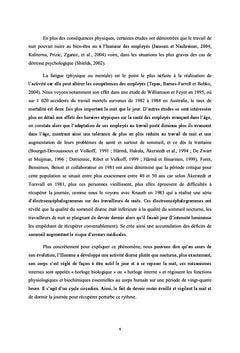 Pénibilité perçue du travail de nuit, impact sur le personnel soignant