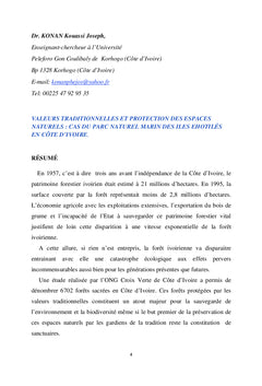 cote d'Ivoire: Le tourisme durableen question