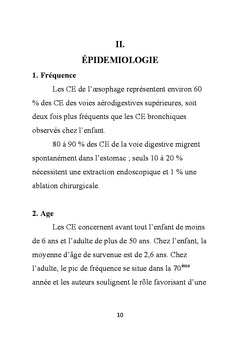 La prise en charge endoscopique des corps étrangers de l'oesophage