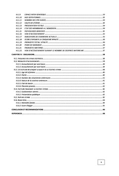 Gestion de l'Accouchement sur Uterus Cicatriciel A l'HOpital Tshikaji