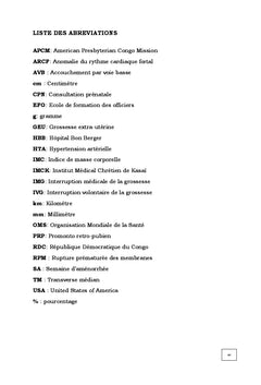 Gestion de l'Accouchement sur Uterus Cicatriciel A l'HOpital Tshikaji