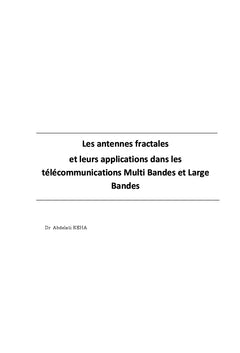 Les antennes fractales