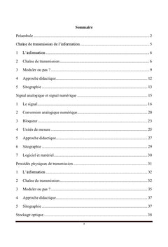 Transmettre et stocker l'information