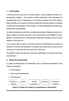 Transmettre et stocker l'information