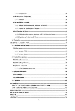 Developpement d'un logiciel numerisant le theoreme de Millman: TMN