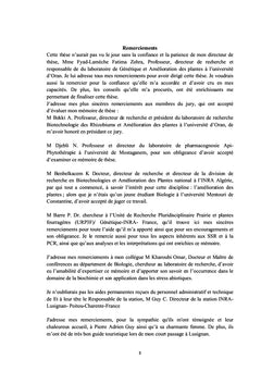 Diversite genetique d'ecotypes algeriens de Medicago sous strèss froid
