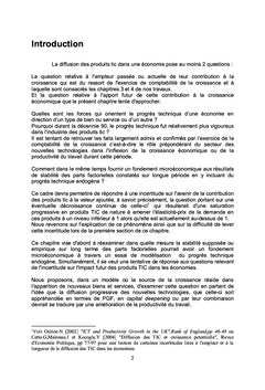 Essai de modelisation du progrès technique endogene