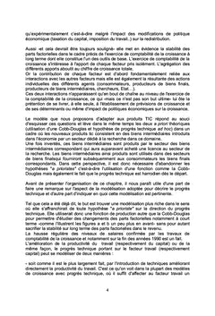 Essai de modelisation du progrès technique endogene