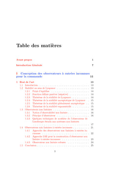 Synthèse D'OBSErvateurs Non Lineaire A entrees Inconnues