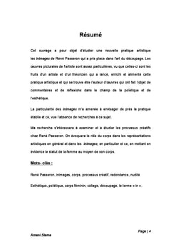 L'image de la femme a travers les INIMAGeS de Rene passeron