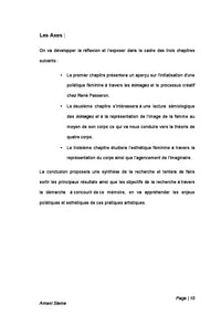 L'image de la femme a travers les INIMAGeS de Rene passeron