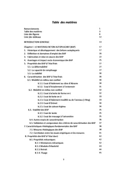 Etude de formulation et de comportement des bétons auto-plaçants
