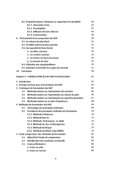 Etude de formulation et de comportement des bétons auto-plaçants
