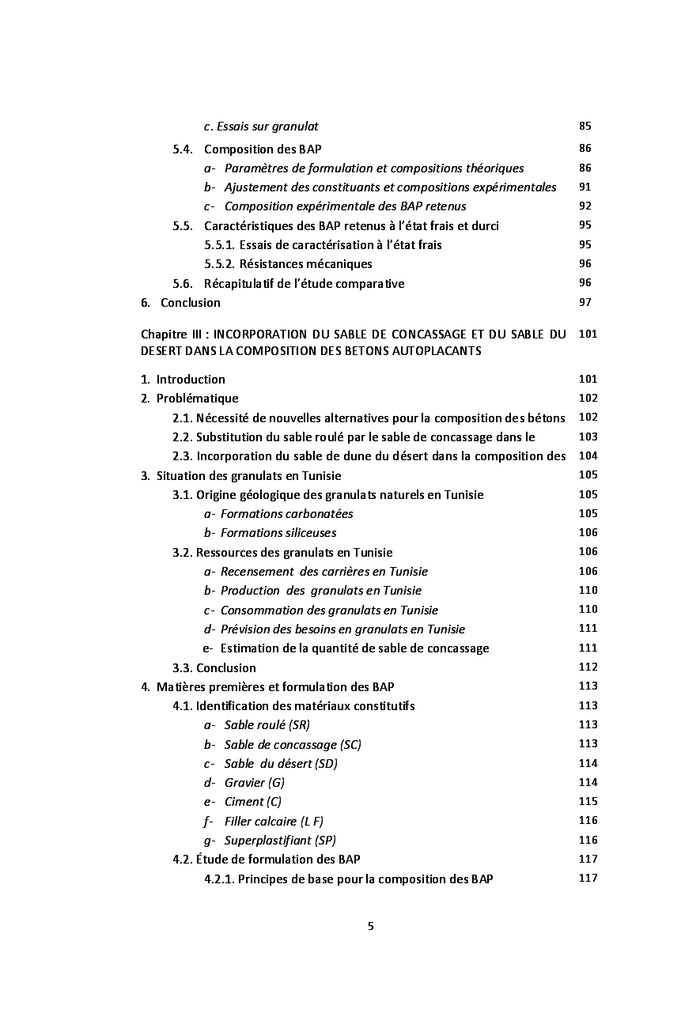Etude de formulation et de comportement des bétons auto-plaçants