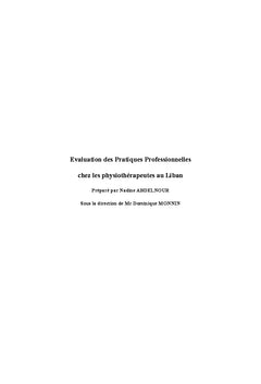Evaluation des Pratiques Professionnelles