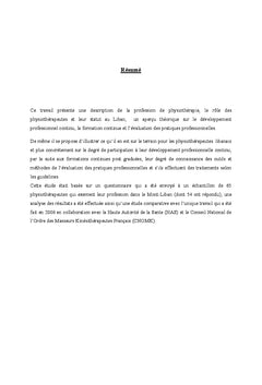 Evaluation des Pratiques Professionnelles