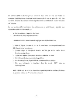 Evaluation des Pratiques Professionnelles