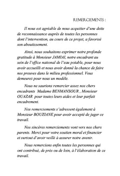 Dimensionnement de la station de pompage de OUM AZZA