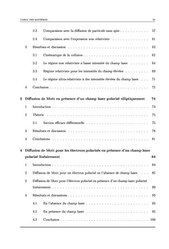 Etude theorique relativiste de la diffusion de particules chargees