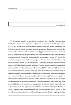 Etude theorique relativiste de la diffusion de particules chargees