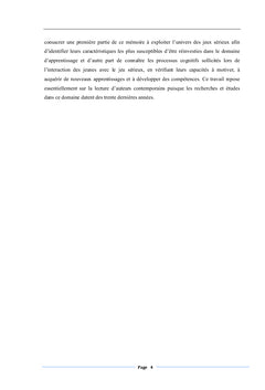 Jeux serieux, Apports de Motivation et d'Apprentissages