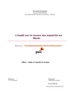 L'impOt sur le revenu des expatries au Maroc