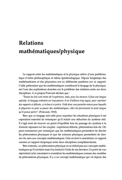 Equations de la physique mathematiques