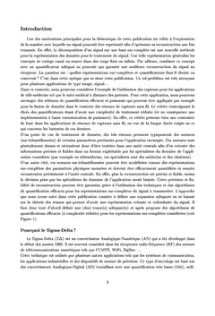 Quantification des representations sur-completes