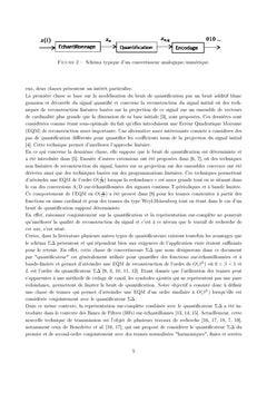 Quantification des representations sur-completes