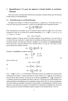 Quantification des representations sur-completes