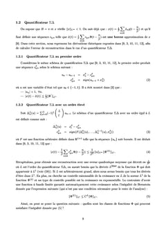 Quantification des representations sur-completes