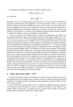 Quantification des representations sur-completes