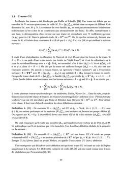 Quantification des representations sur-completes